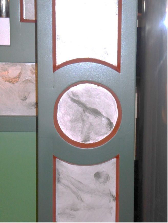 Detail der Farbgestaltung